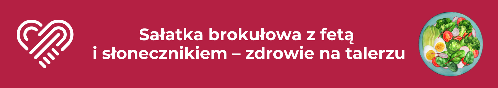 Sałatka brokułowa z fetą i słonecznikiem