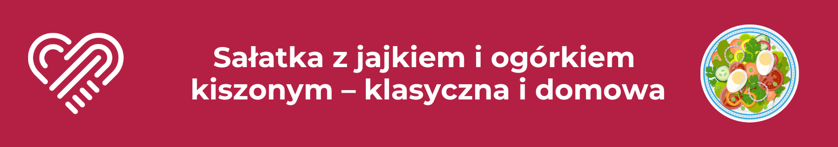 Sałatka z jajkiem i ogórkiem kiszonym