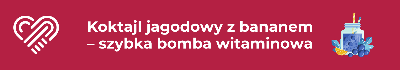 Koktajl jagodowy z bananem