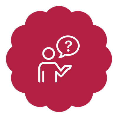 Osoba z dymkiem w którym jest znak zapytania