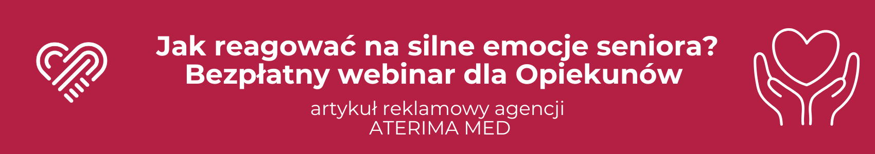 Jak reagować na silne emocje seniora? Bezpłatny webinar dla Opiekunów